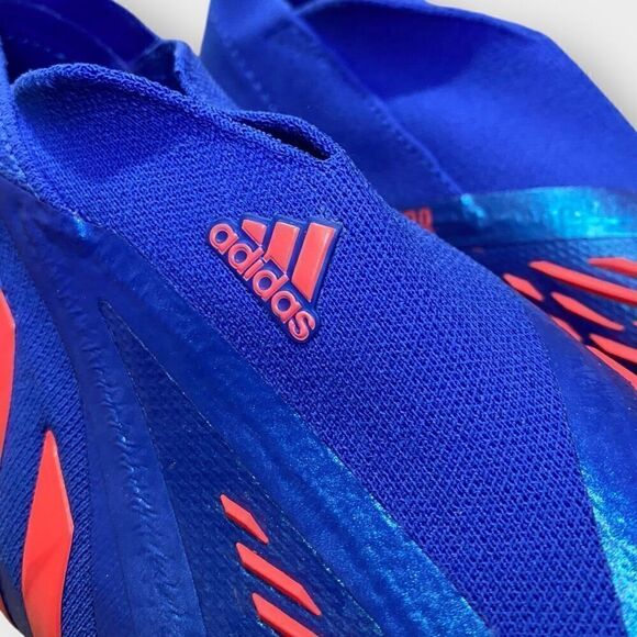 Adidas Predator Edge + Soft Ground Blue Soccer Cleats HO2916 Mens size 10.5 New - Picture 4 of 10